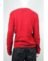 Karen Scott New Scoope Neck Red Sweater M