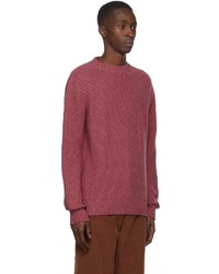 The Elder Statesman Pink Cashmere Stitch Sweater