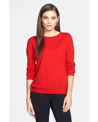 Pink Tartan Button Back Sweater Red X Small