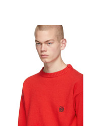 Loewe Red Anagram Sweater