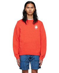 Helmut Lang Red Lifeguard Sweater