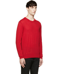 Dolce & Gabbana Red Wool Sweater