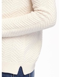 Old Navy Relaxed Textured Crew Neck Sweater For