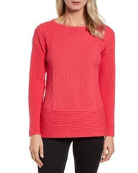 Chaus Ribbed Cotton Sweater
