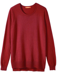 Joe Fresh Split Hem Sweater Red