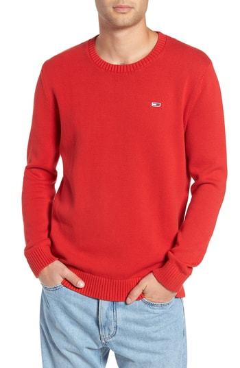 tommy jeans sweater red