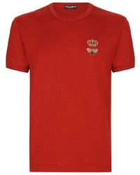 Dolce & Gabbana Bee And Crown Applique T Shirt