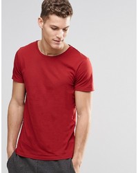 Boss Orange T Shirt With Crew Neck In Red