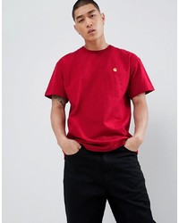 Carhartt WIP Chase Fit T Shirt In Red