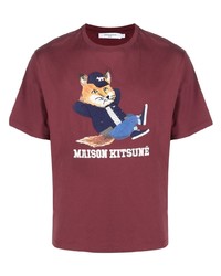 MAISON KITSUNÉ Chillax Fox Motif T Shirt