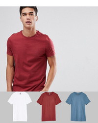 ASOS DESIGN Crew Neck T Shirt 3 Pack Save