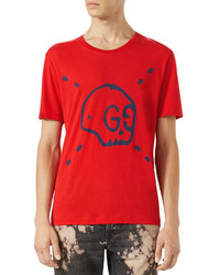 Gucci Ghost T Shirt Red