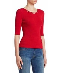 Carven Knit Elbow Length Tee