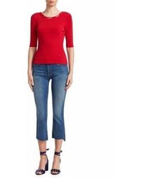 Carven Knit Elbow Length Tee