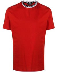 Versace Logo Neck Short Sleeve T Shirt