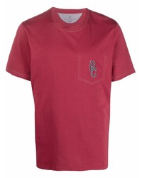 Brunello Cucinelli Logo Patch Short Sleeved T Shirt
