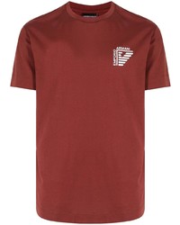 Emporio Armani Logo Print Crewneck T Shirt