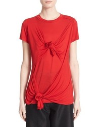 MARQUES ALMEIDA Marquesalmeida Marquesalmeida Knotted Tee Size Small Red