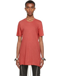 Rick Owens Pink Basic Short Sleeve T Shirt