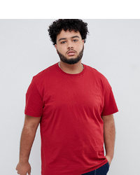 ASOS DESIGN Plus Relaxed Fit T Shirt With Crew Neck In Red