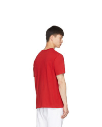 Champion Reverse Weave Red Authentic Crewneck T Shirt