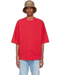 Palm Angels Red Cotton T Shirt