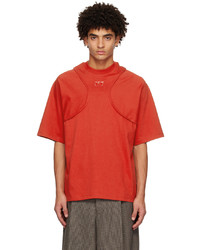 Jean Paul Gaultier Red Cyber Armhole T Shirt