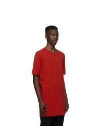 11 By Boris Bidjan Saberi Red Dye T Shirt