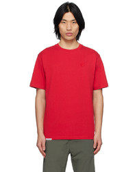 AAPE BY A BATHING APE Red Embrodiered T Shirt
