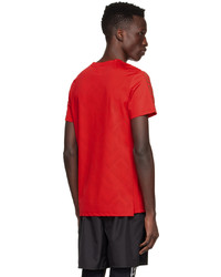 Versace Underwear Red Greca T Shirt