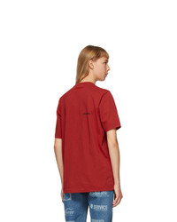 Vetements Red Logo Front Back T Shirt