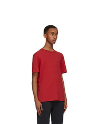 Moncler Red Logo Sleeve T Shirt