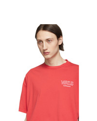 Versus Red Logo T Shirt