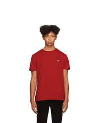 Lacoste Red Pima Cotton T Shirt
