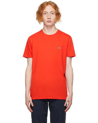 Lacoste Red Regular Fit T Shirt