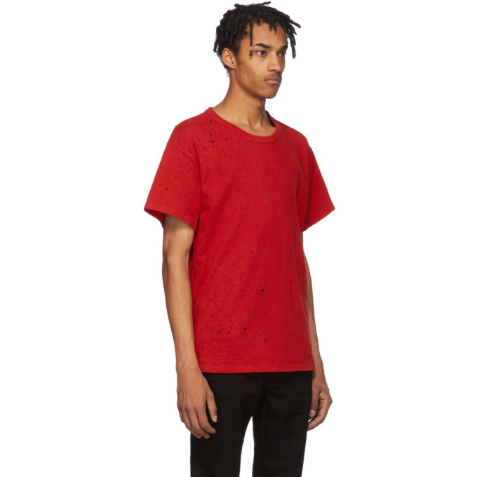 Amiri Red Shotgun T Shirt, $130, SSENSE