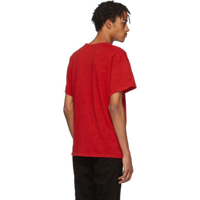 Amiri Red Shotgun T Shirt, $130, SSENSE