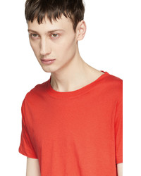 Saint Laurent Red Simple T Shirt