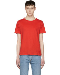 Saint Laurent Red Simple T Shirt