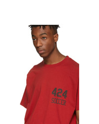 424 Red Soccer T Shirt