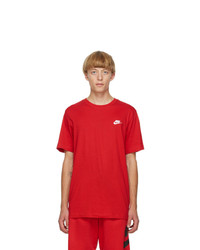 Nike Red Sportswear Club T Shirt