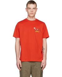 Ps By Paul Smith Red Tigers T Shirt