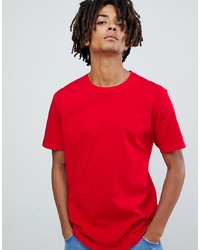 ASOS DESIGN Relaxed Fit T Shirt With Crew Neck In Red