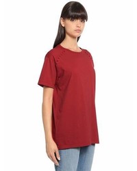 Valentino Rockstud Cotton Jersey T Shirt