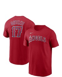 Nike Shohei Ohtani Red Los Angeles Angels Name Number T Shirt At Nordstrom