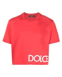 Dolce & Gabbana Short Sleeves Cropped T Shirt