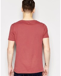 Asos T Shirt With Crew Neck In Red