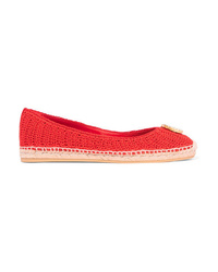 Red Crochet Espadrilles