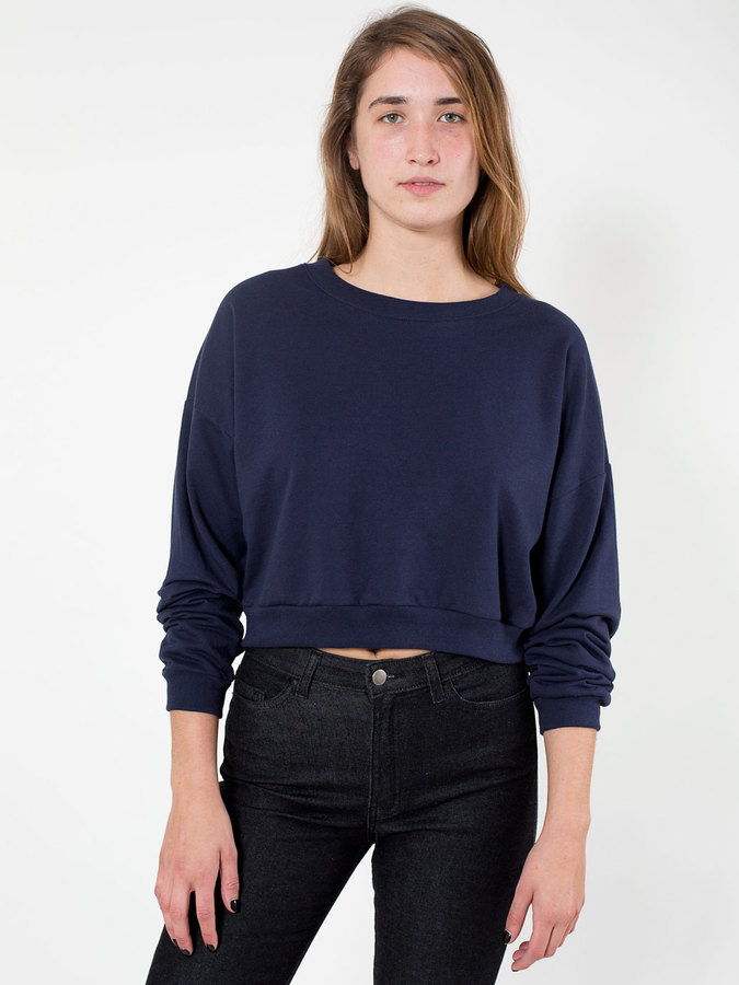 American apparel cropped discount sweatshirt