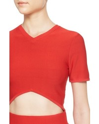 Opening Ceremony Corey Knit V Neck Crop Top